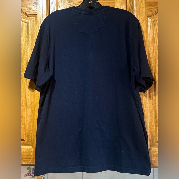 Tommy Bahama Men's Navy Blue Short Sleeve Pocket Tee T-Shirt Large EUC - Picture 7 of 7